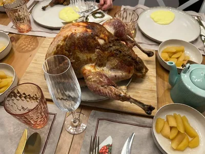 Karácsonyi egész, töltött, gesztenyés bébipulyka recept recept fotó