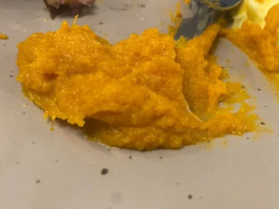 Édesburgonya püré köret Thermomixben recept recept fotó