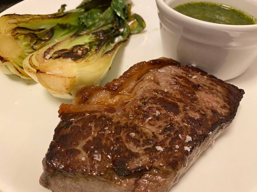 Angus hátszín steak recept