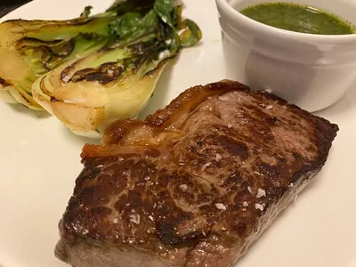 Angus hátszín steak recept recept fotó