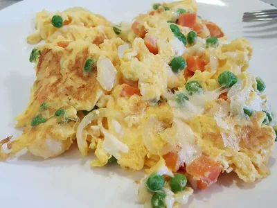 Zöldséges fogyókúrás rántotta recept recept fotó