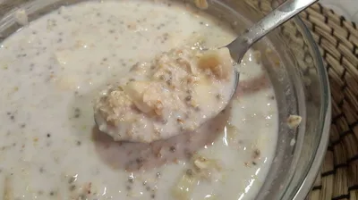 Banános zabkása recept recept fotó