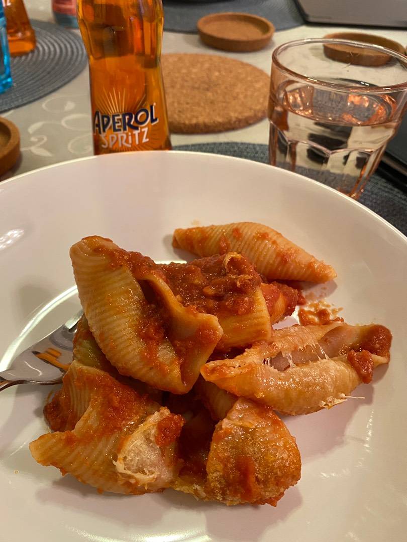 Paradicsomos kagylótészta sütöben sütve recept
