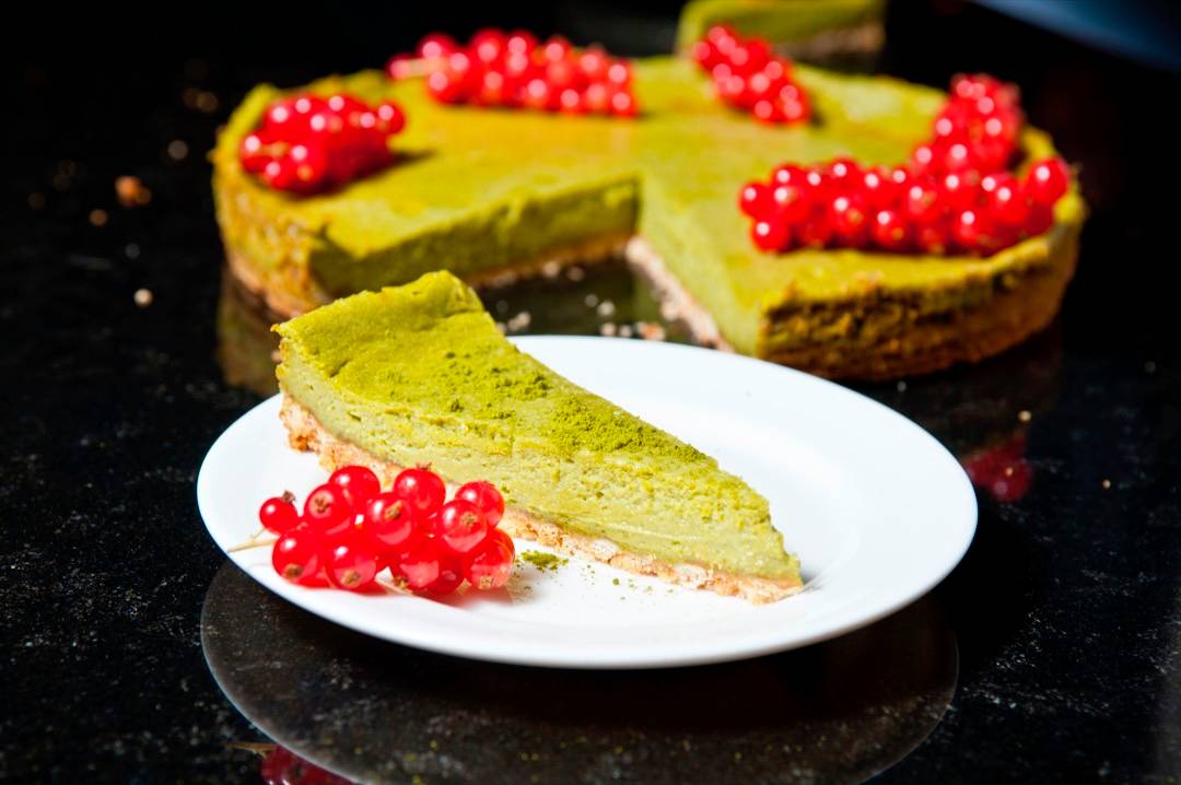Matcha teás sajttorta recept