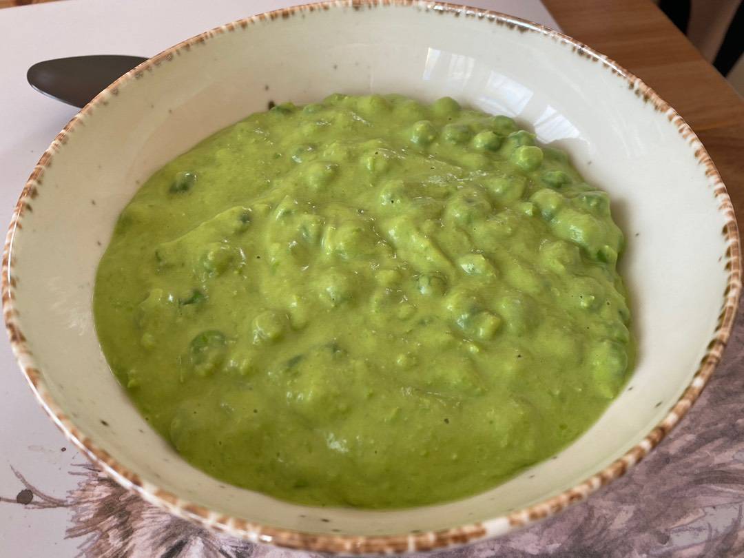 Zöldborsófözelék Thermomixben recept
