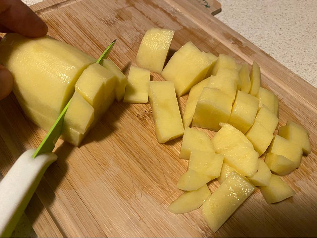 Thermomix darabos krumplipüré recept – 2. lépés
