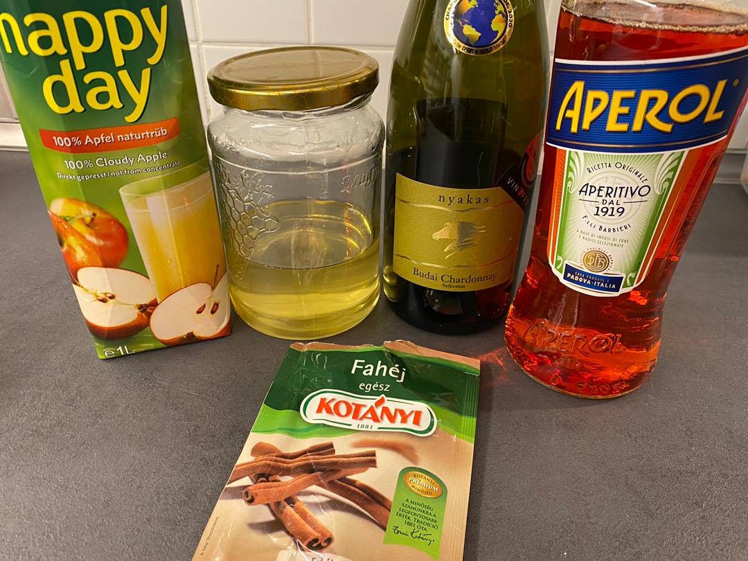 Hot Aperol recept – 1. lépés