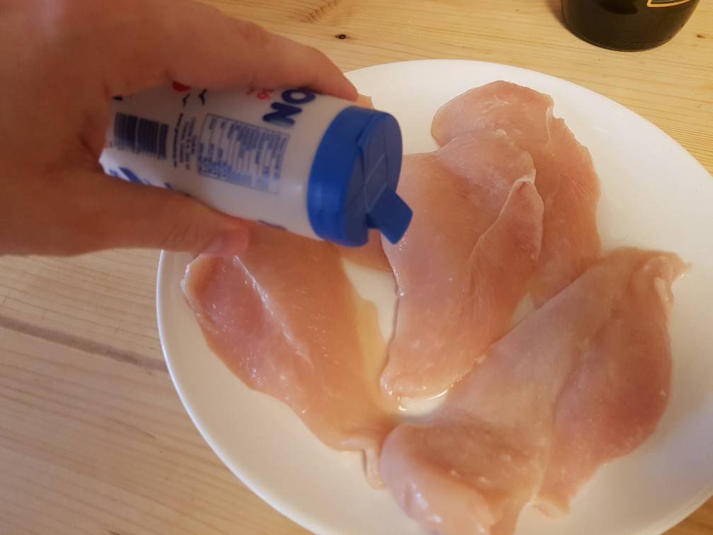 Pestós csirkemell recept – 2. lépés