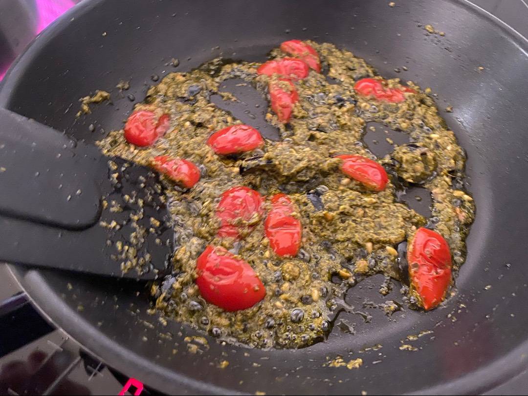 Egyszerű pesztós tészta recept – 4. lépés