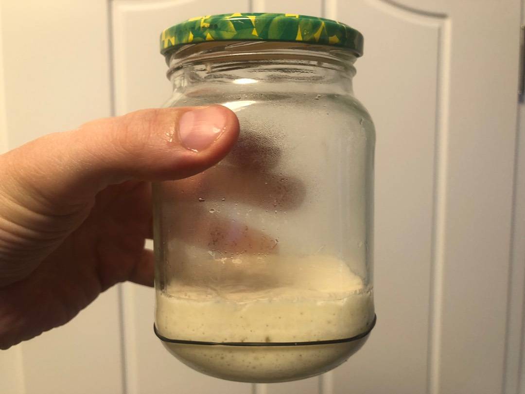 Kovászos formakenyér recept – 1. lépés