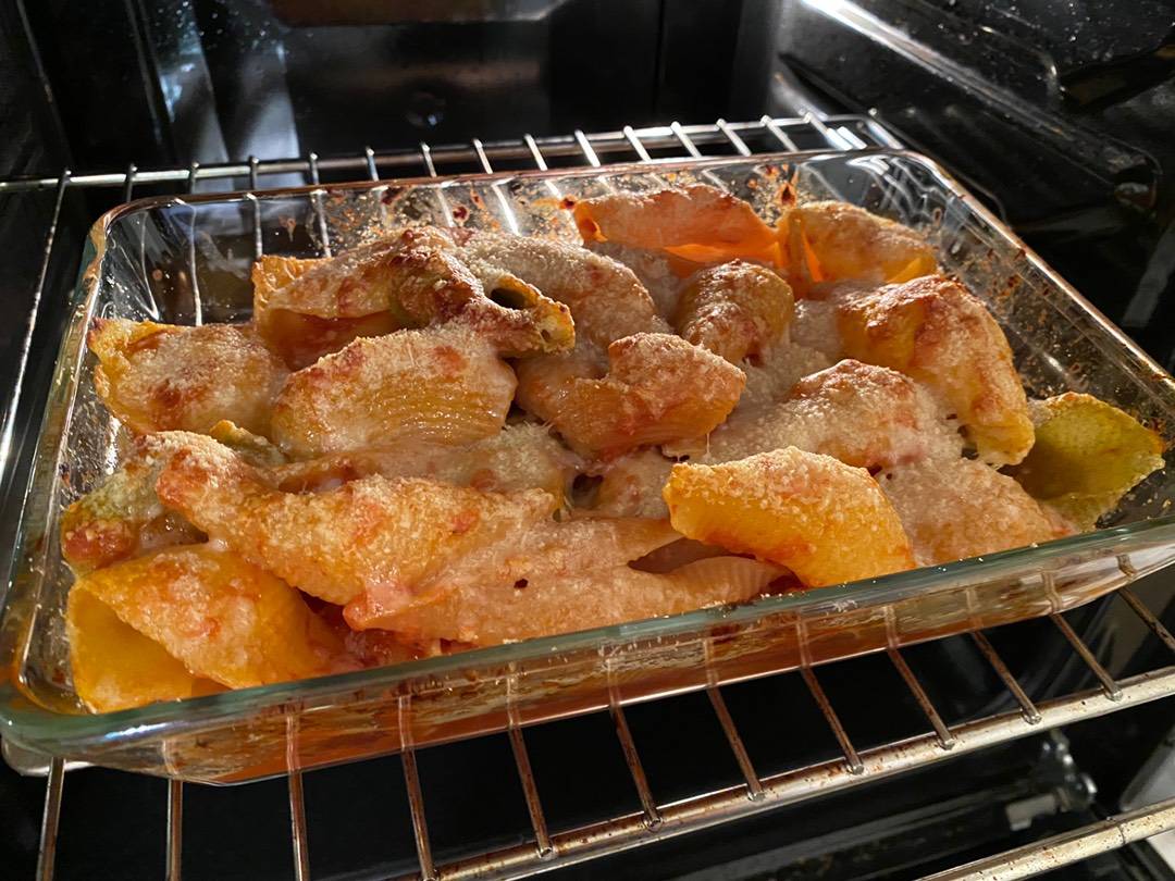 Paradicsomos kagylótészta sütöben sütve recept – 5. lépés