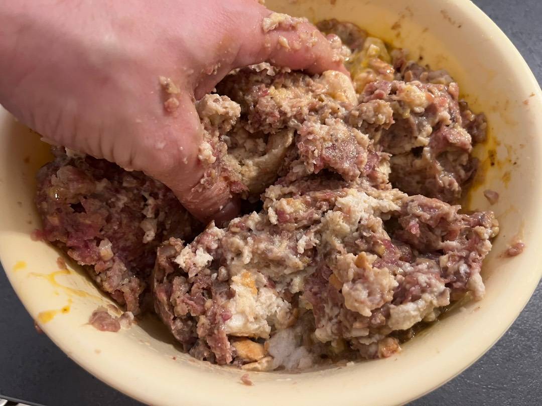 Karácsonyi egész, töltött, gesztenyés bébipulyka recept – 7. lépés