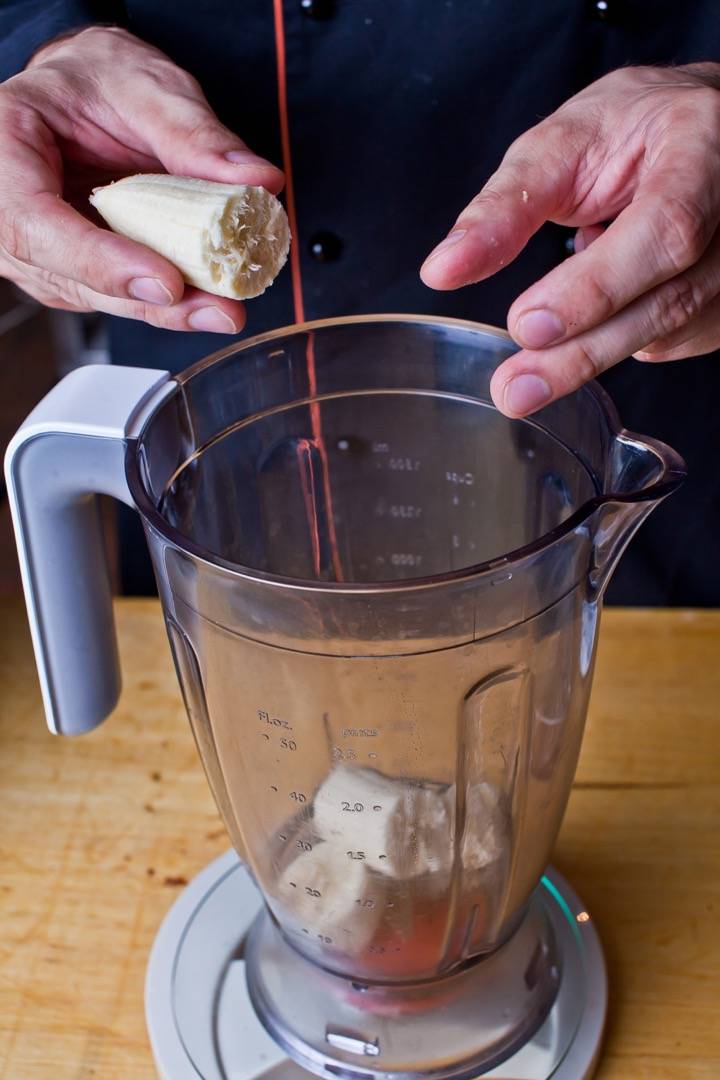 Vegán banán fudge recept – 2. lépés