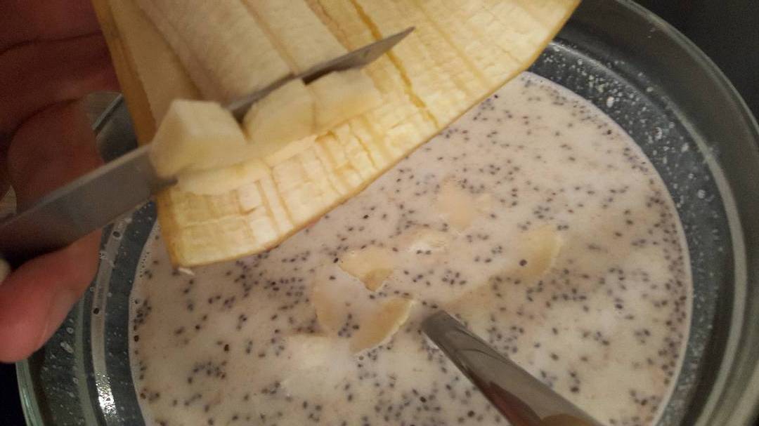 Banános zabkása recept – 3. lépés