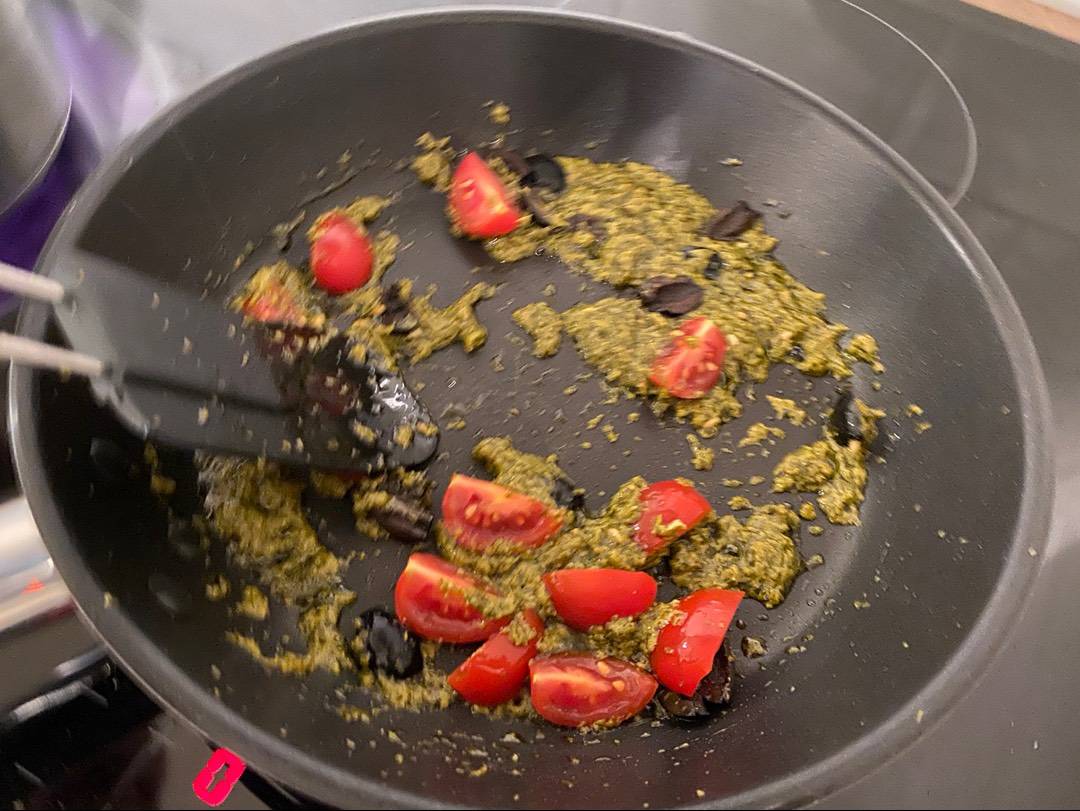 Egyszerű pesztós tészta recept – 4. lépés