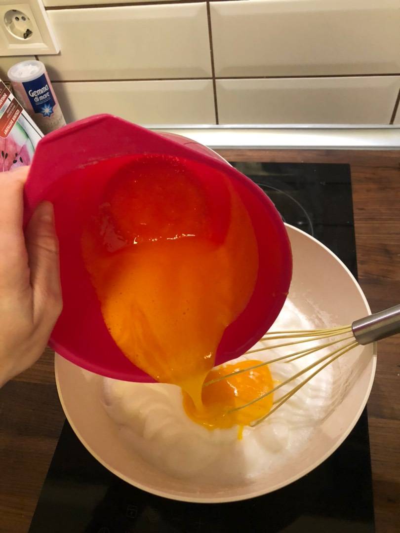 Piskóta nutellás mascarpone krémmel és málnával recept – 4. lépés