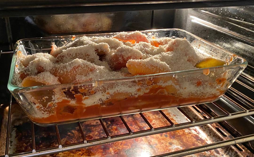 Paradicsomos kagylótészta sütöben sütve recept – 4. lépés