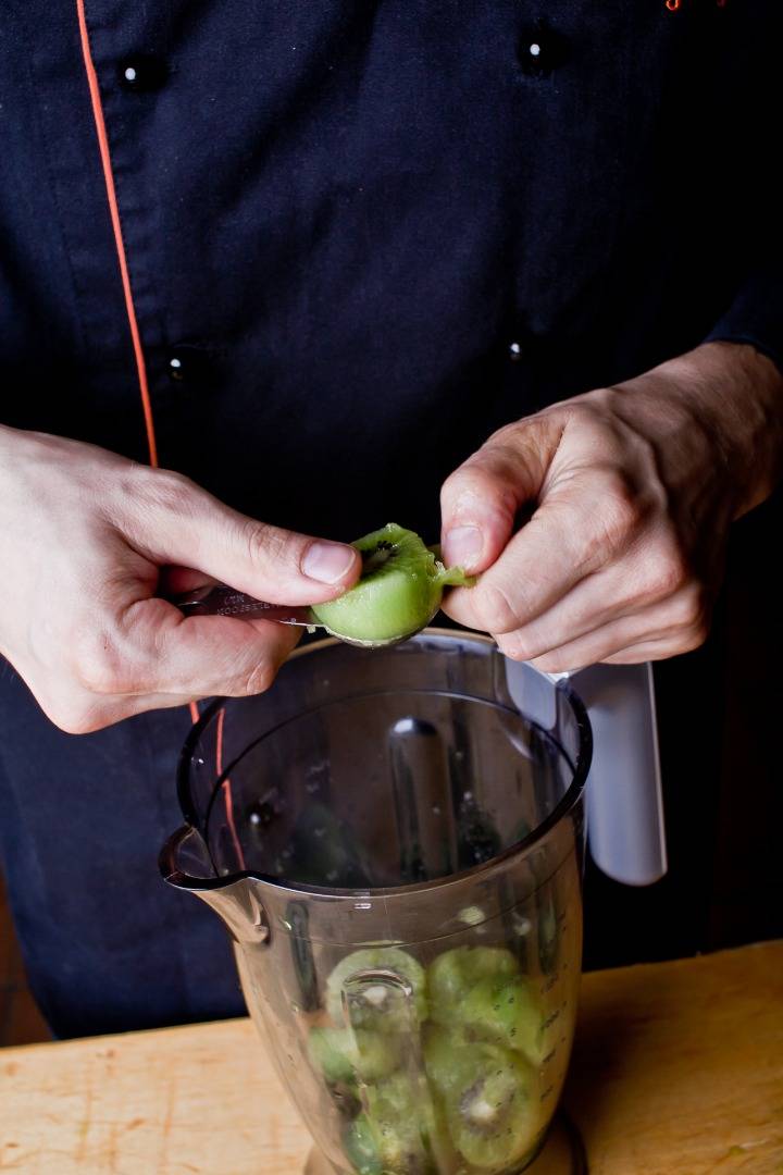 Kivi sorbet recept – 1. lépés