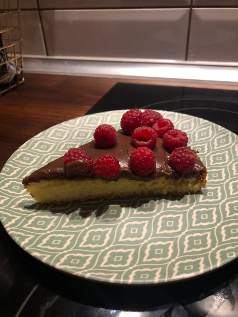 Piskóta nutellás mascarpone krémmel és málnával recept – 8. lépés