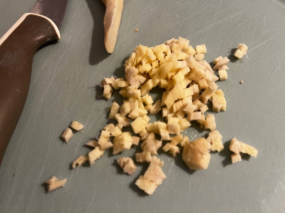 Karácsonyi egész, töltött, gesztenyés bébipulyka recept – 5. lépés
