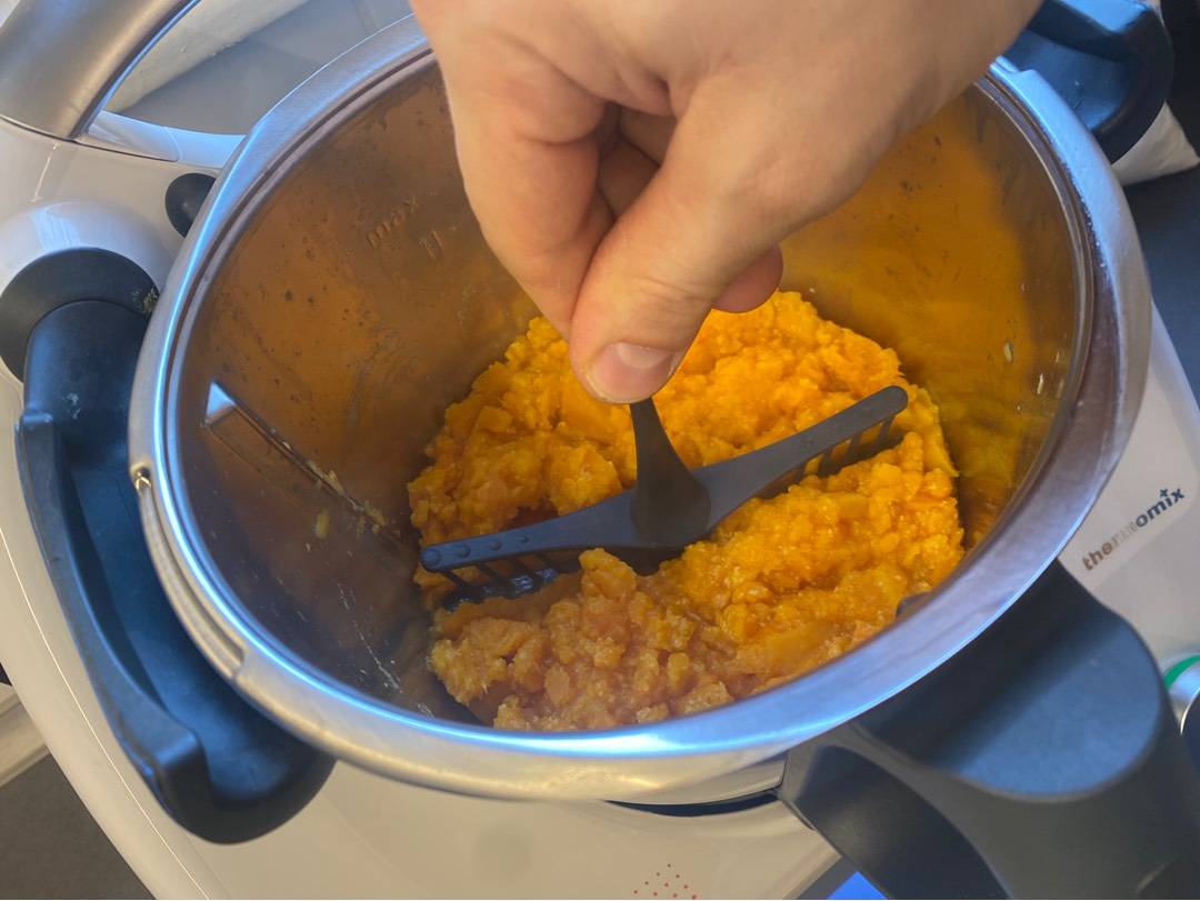 Édesburgonya püré köret Thermomixben recept – 3. lépés