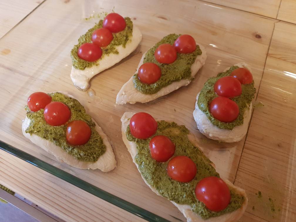 Pestós csirkemell recept – 5. lépés