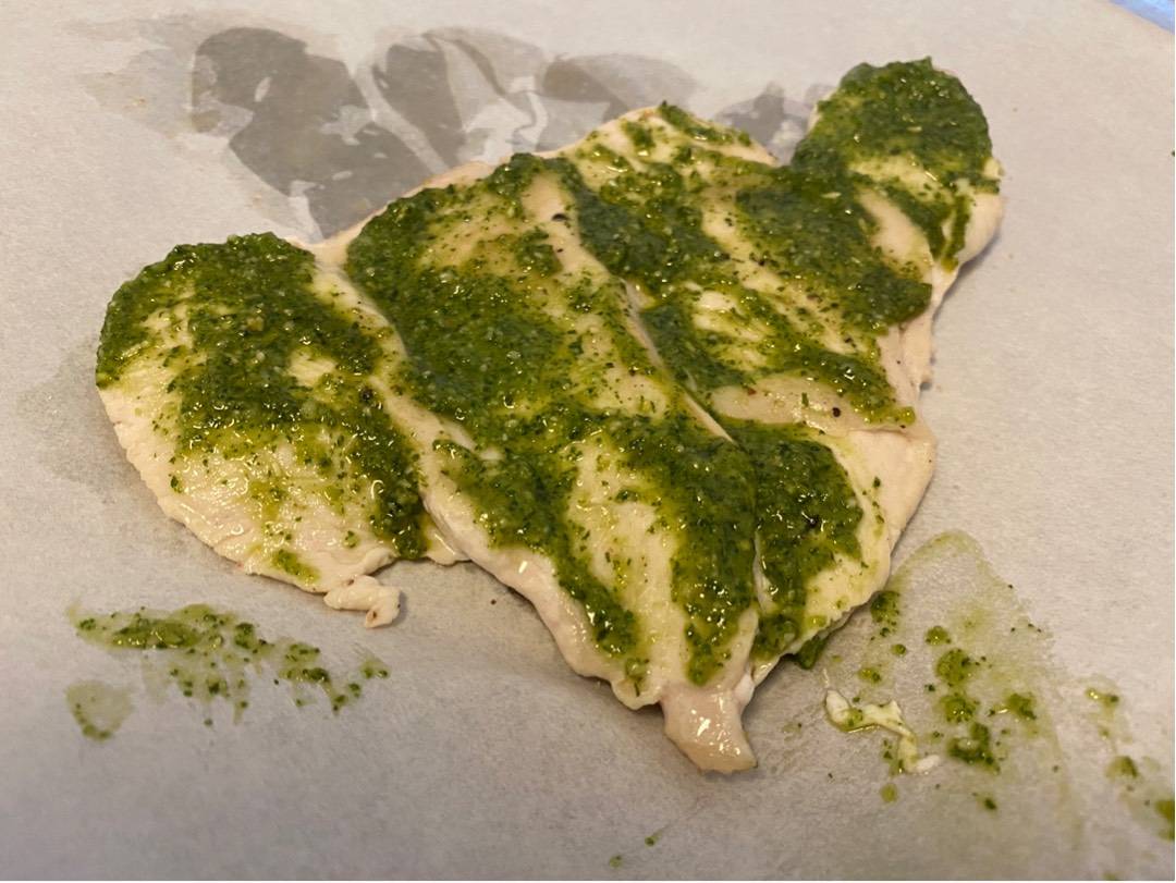 Pesztós csirke kuszkusszal recept – 3. lépés