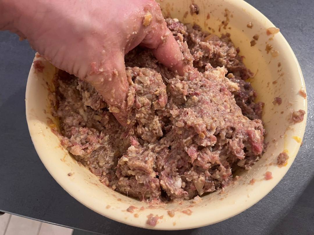 Karácsonyi egész, töltött, gesztenyés bébipulyka recept – 7. lépés