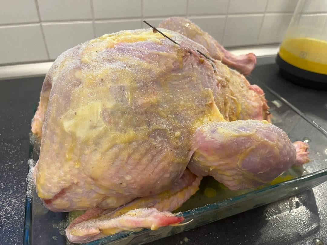 Karácsonyi egész, töltött, gesztenyés bébipulyka recept – 14. lépés