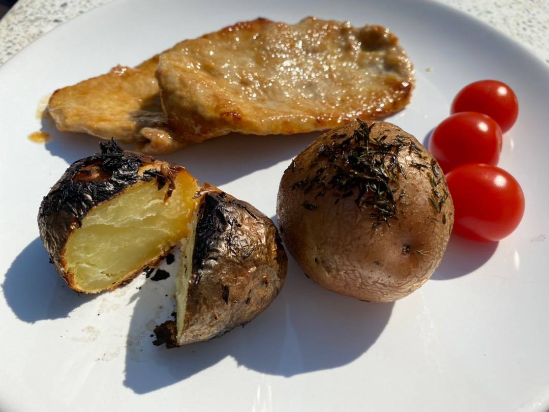 Héjában sült krumpli recept – 7. lépés