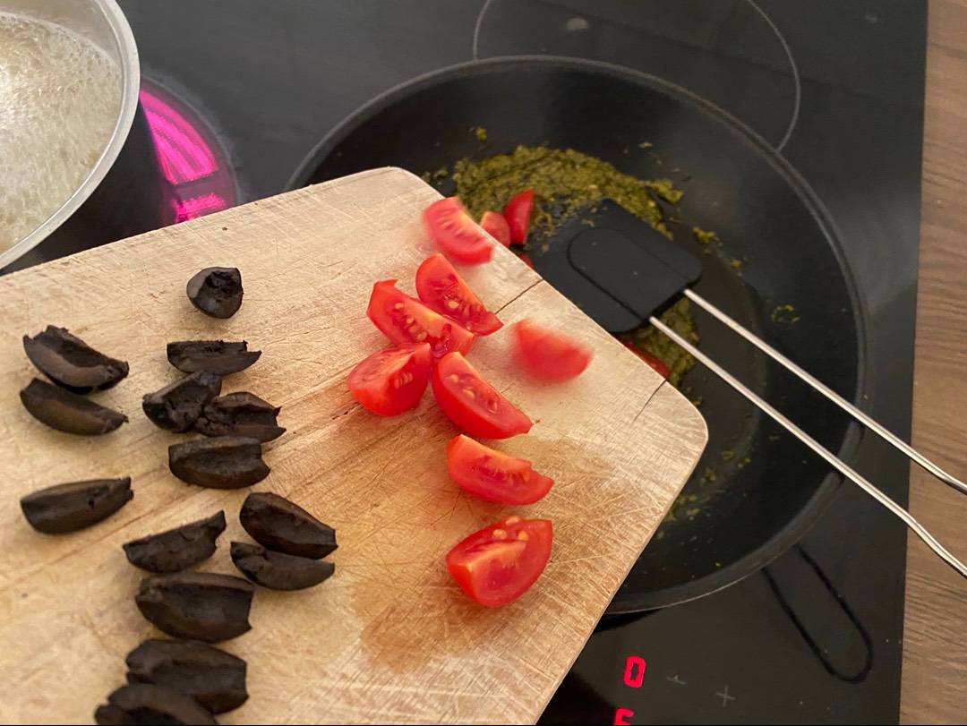 Egyszerű pesztós tészta recept – 4. lépés