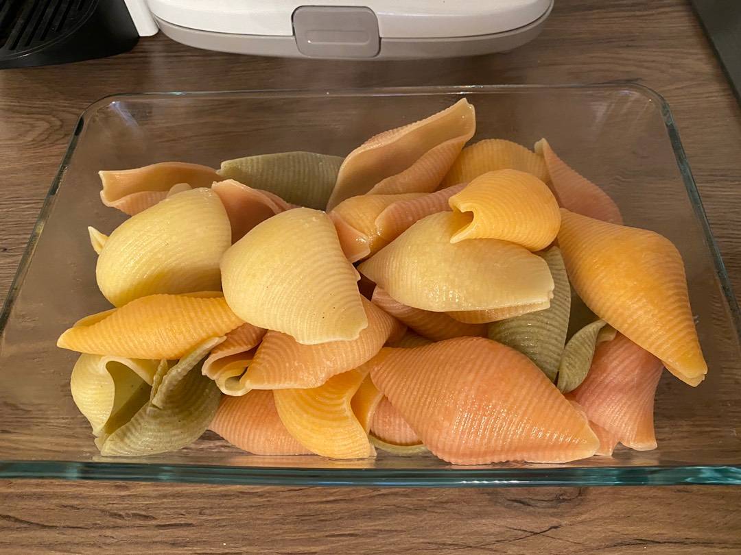 Paradicsomos kagylótészta sütöben sütve recept – 2. lépés
