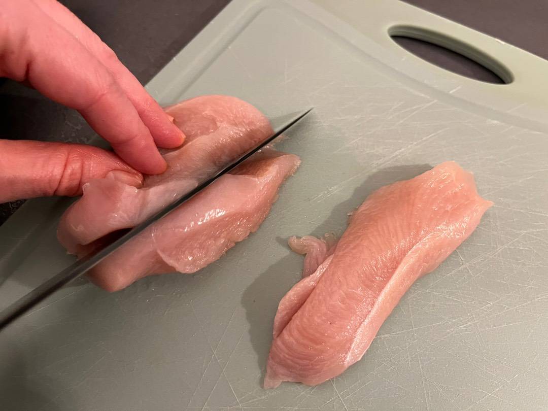 Körtés-camembertes csirkemell recept – 1. lépés