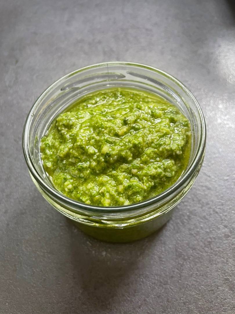 Bazsalikom pesto Thermomixben recept – 3. lépés