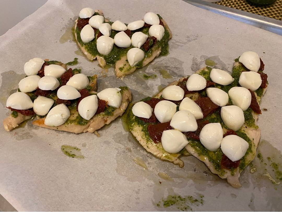Pesztós csirke kuszkusszal recept – 5. lépés