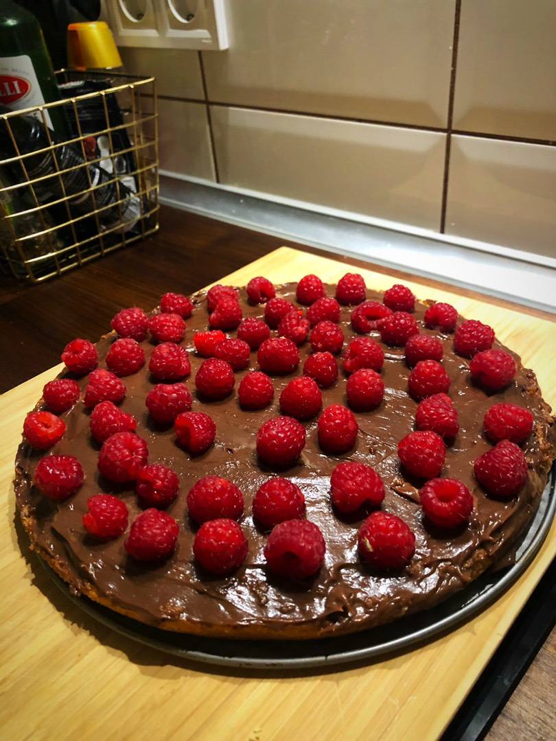 Piskóta nutellás mascarpone krémmel és málnával recept – 8. lépés