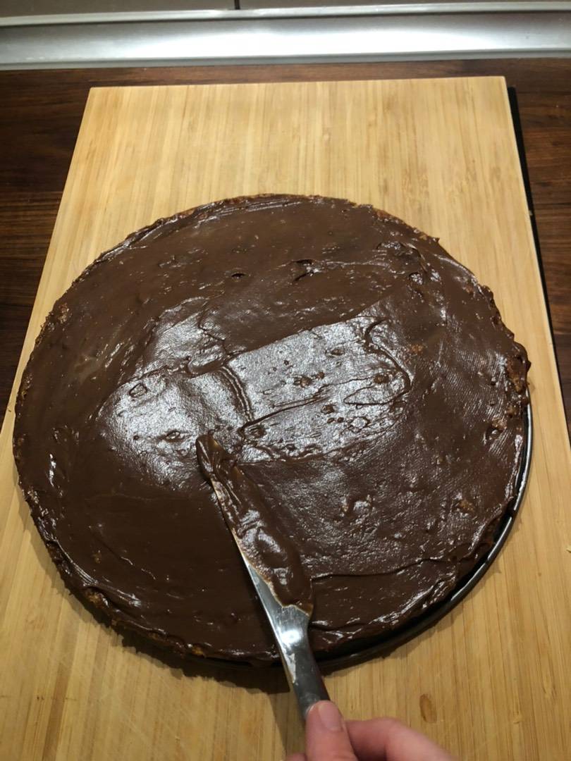 Piskóta nutellás mascarpone krémmel és málnával recept – 8. lépés