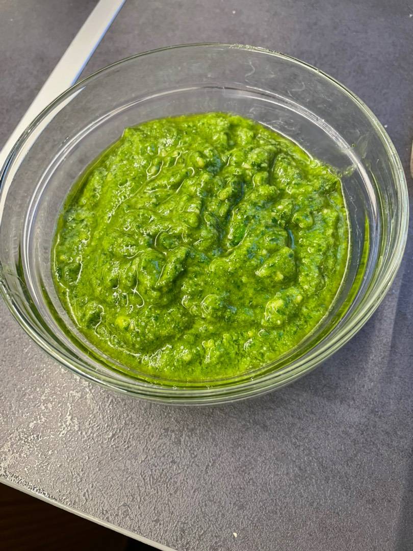 Penne pesto zöldspárgával recept – 4. lépés