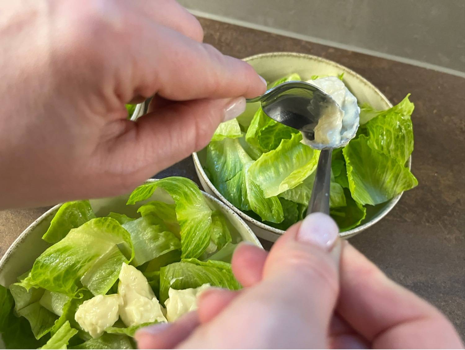 Caesar saláta újragondolva recept – 5. lépés