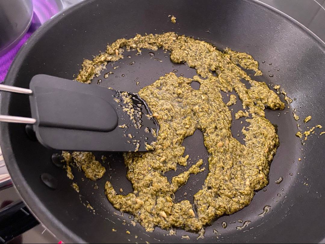 Egyszerű pesztós tészta recept – 2. lépés
