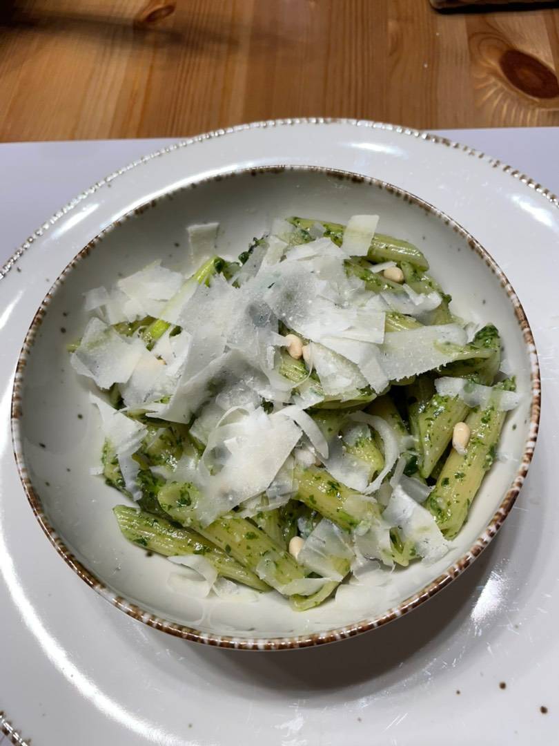 Penne pesto zöldspárgával recept – 8. lépés