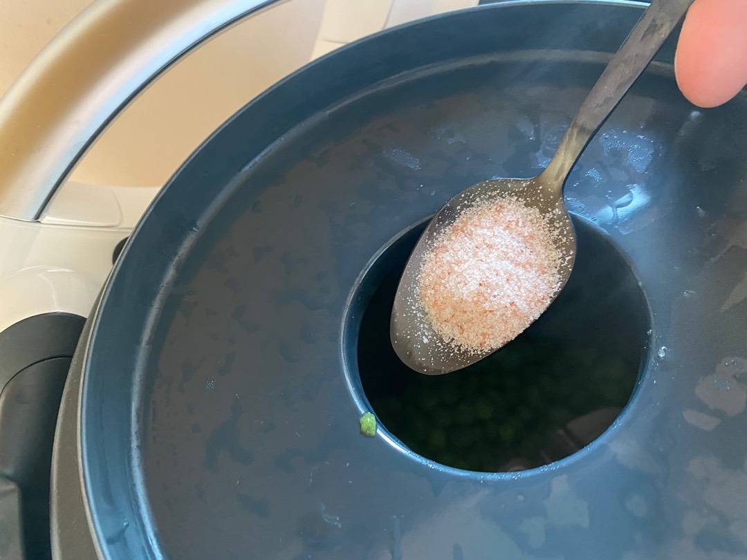 Zöldborsófözelék Thermomixben recept – 3. lépés