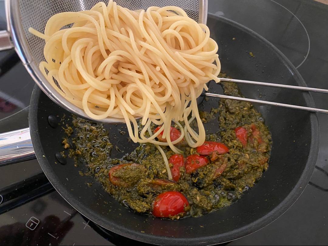 Egyszerű pesztós tészta recept – 5. lépés
