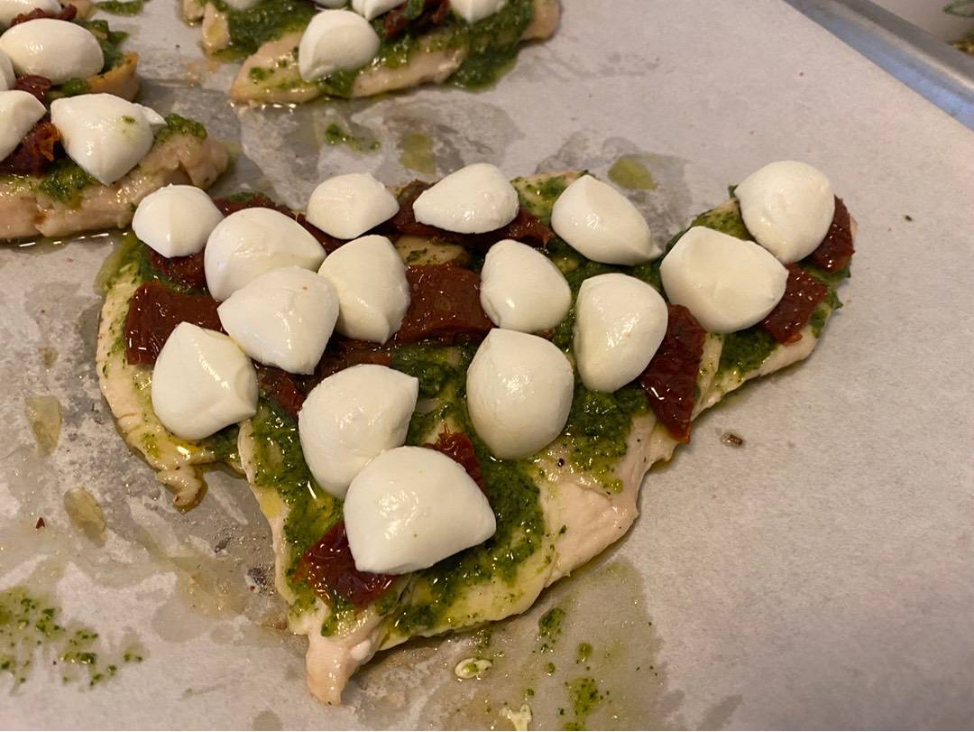 Pesztós csirke kuszkusszal recept – 4. lépés