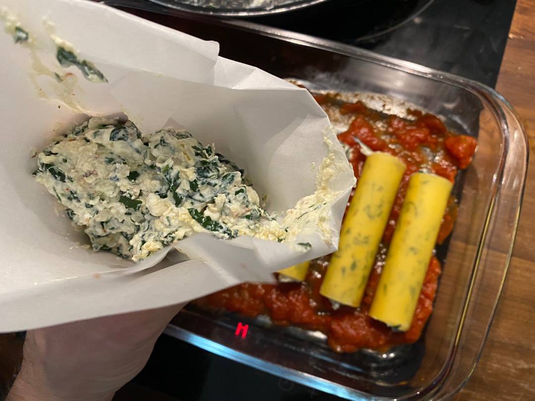 Spenótos-ricottás canelloni recept – 10. lépés