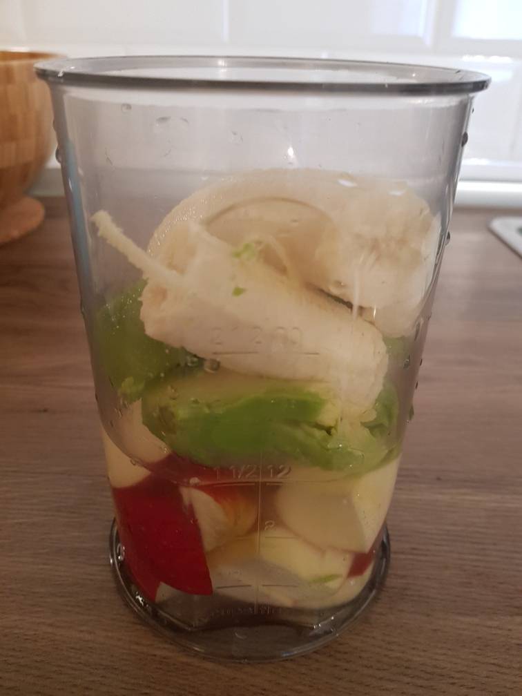 Mindent bele smoothie recept – 2. lépés