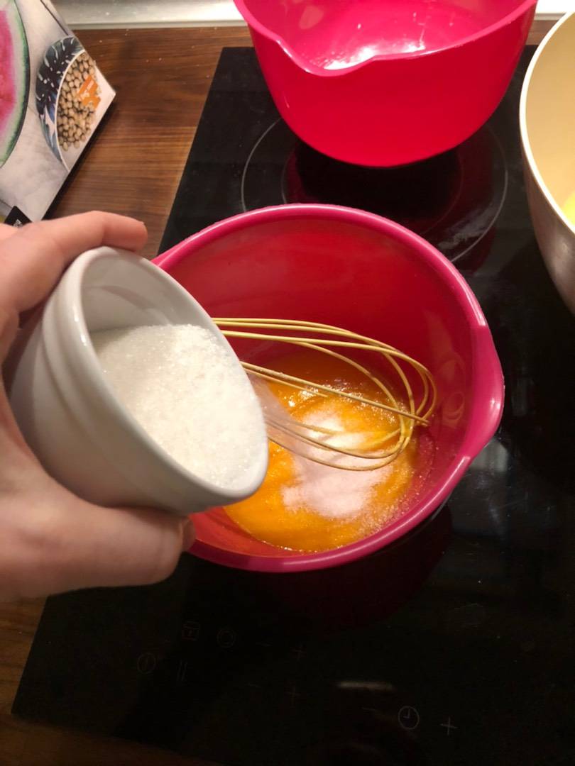 Piskóta nutellás mascarpone krémmel és málnával recept – 2. lépés