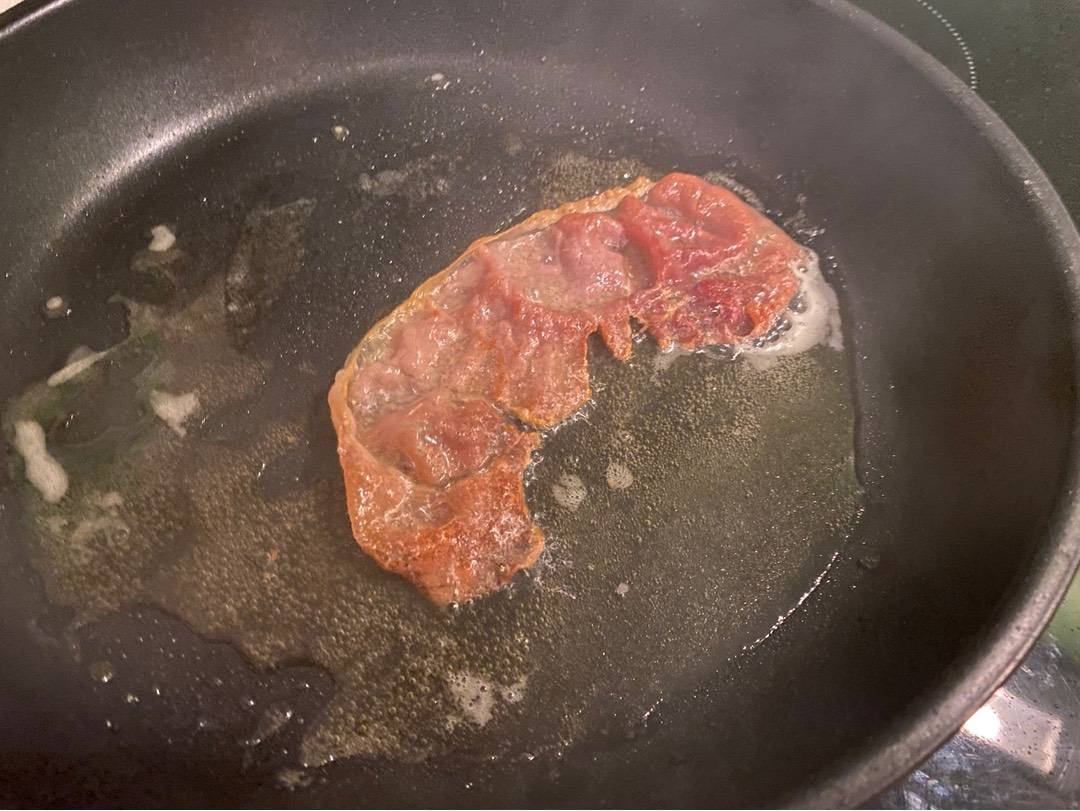 Fehérboros zöldborsó krémleves pirított Serrano sonkával Thermomixben recept – 6. lépés
