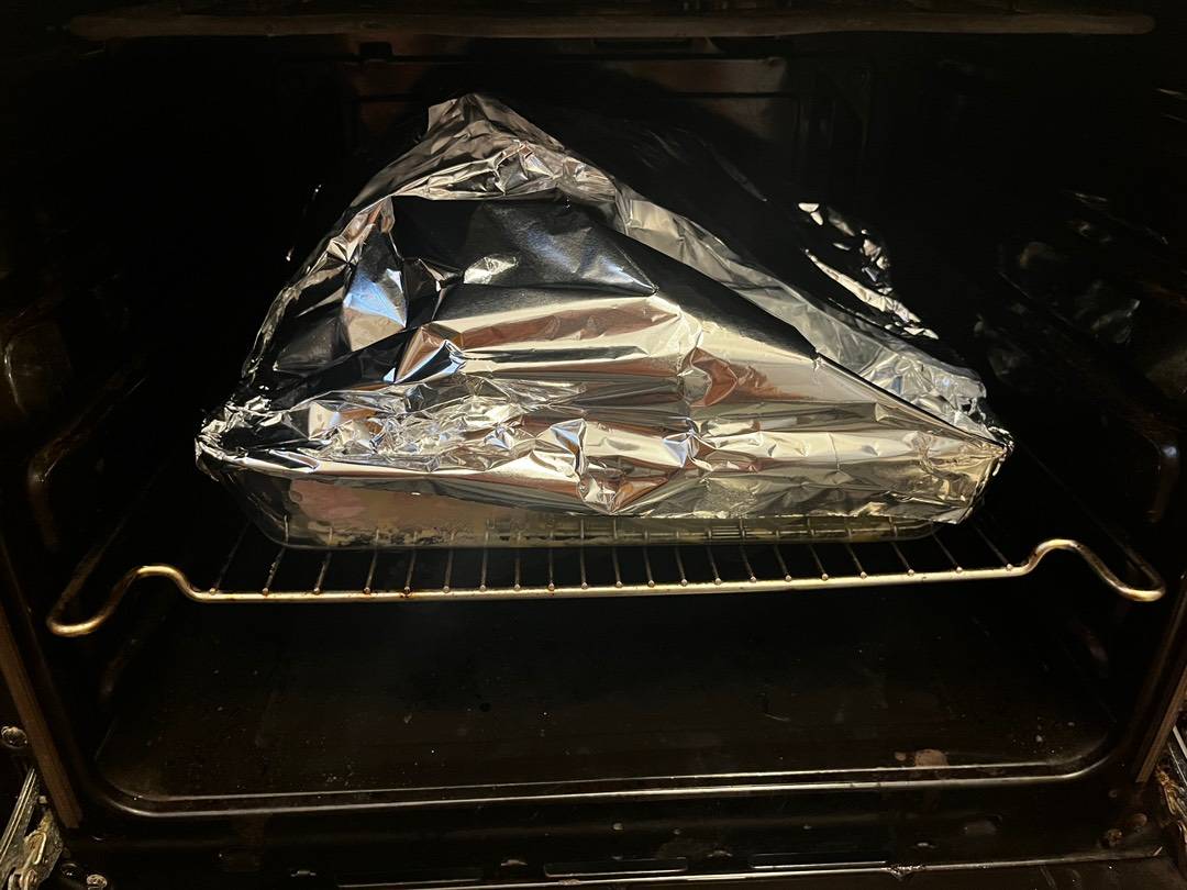 Karácsonyi egész, töltött, gesztenyés bébipulyka recept – 15. lépés
