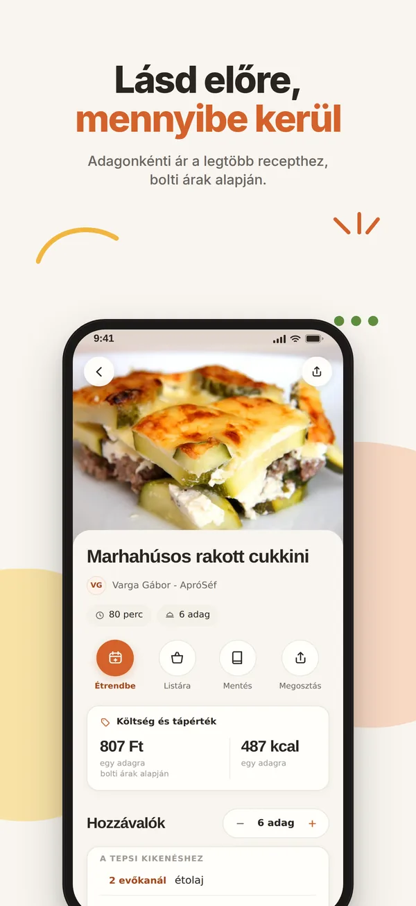 Lefőzlek app: Lásd előre, mennyibe kerül